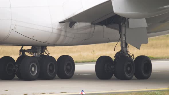 Airplane Landing Gear Closeup alt