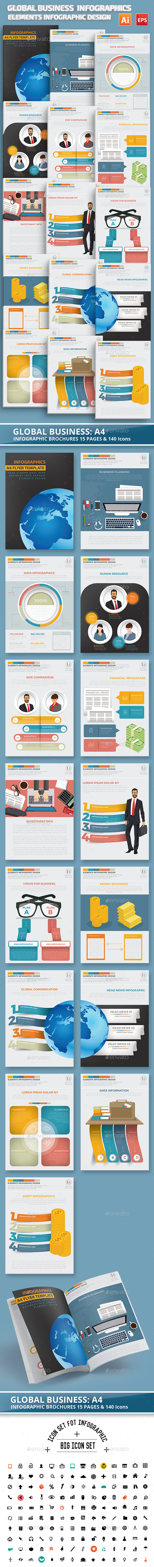 Global Business Infographics Design