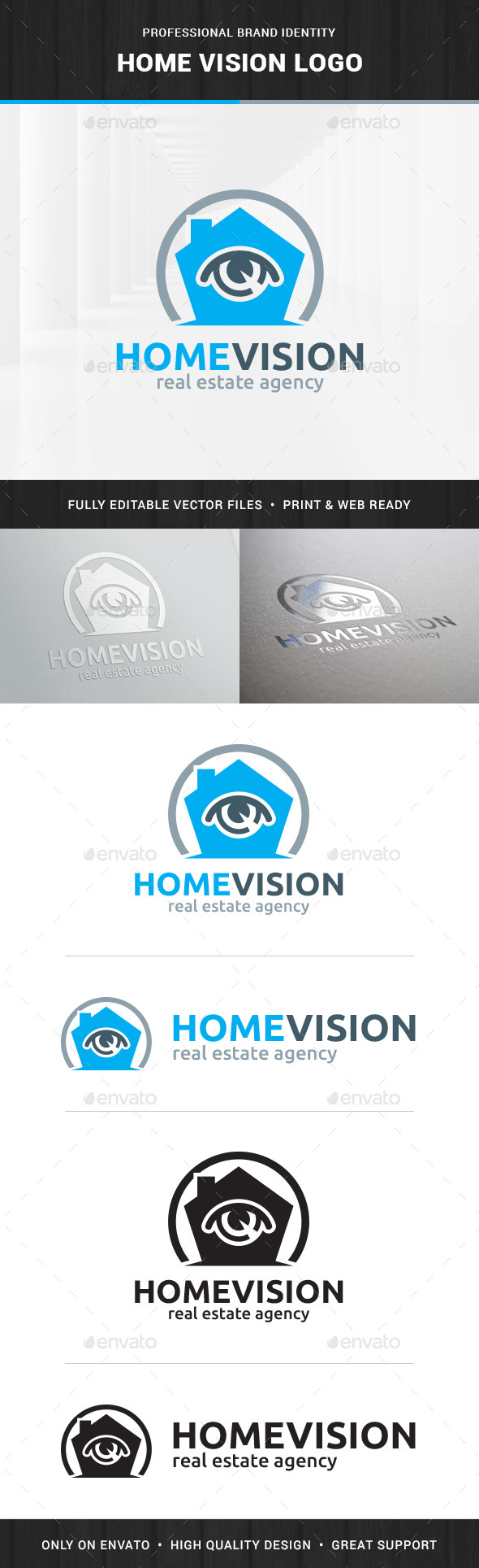 Home Vision Logo Template - Buildings Logo Templates