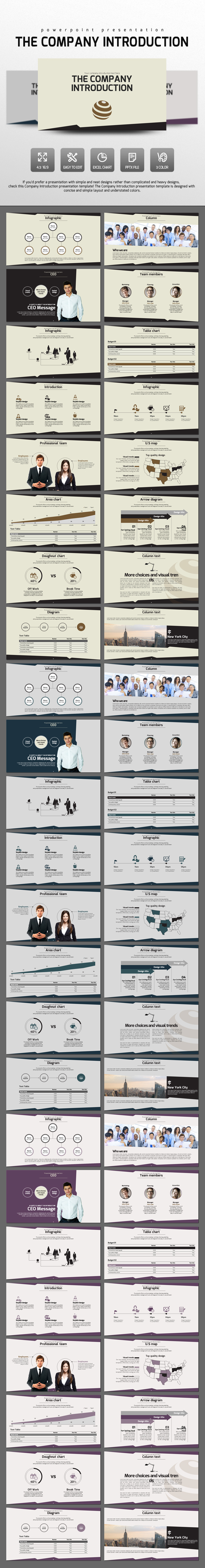 The Company Introduction - PowerPoint Templates Presentation Templates