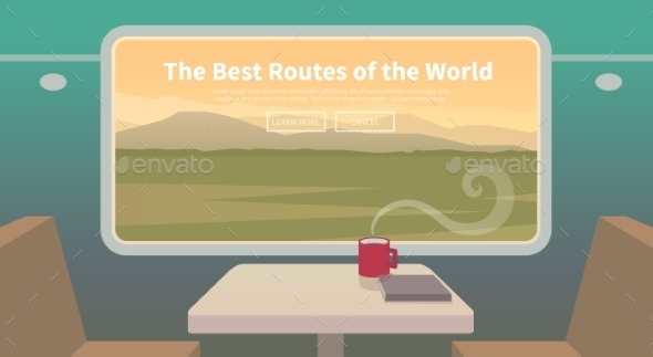 Travel By Train. Web Banner. - Travel Conceptual