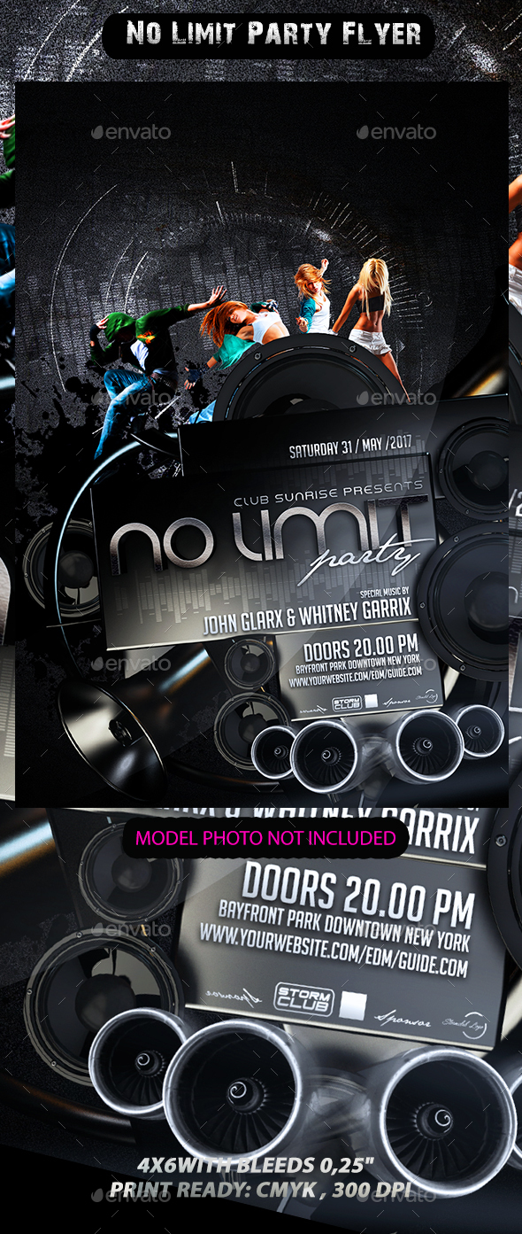 No Limit Party Flyer - Events Flyers