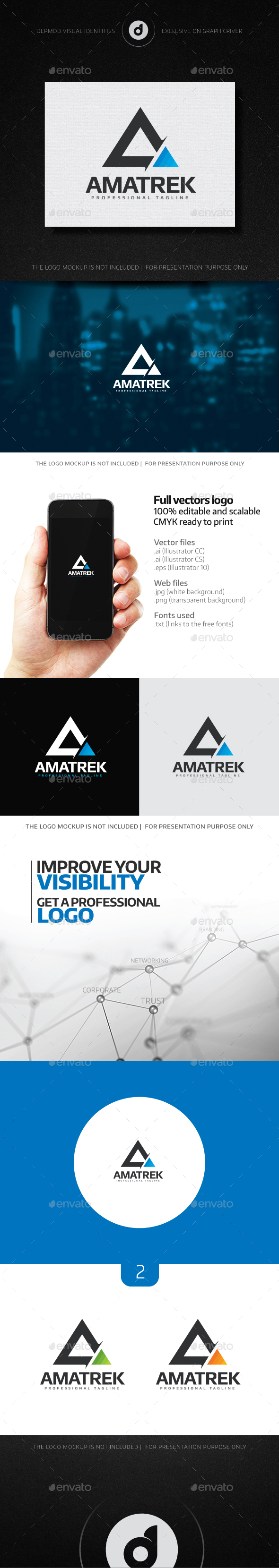 Amatrek Logo - Letters Logo Templates