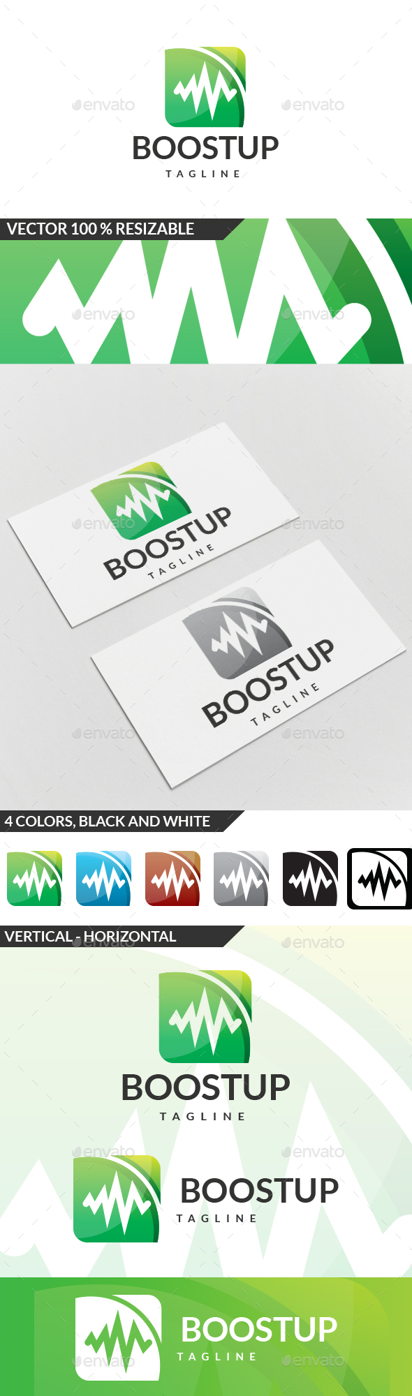 Boost Up Logo - Symbols Logo Templates
