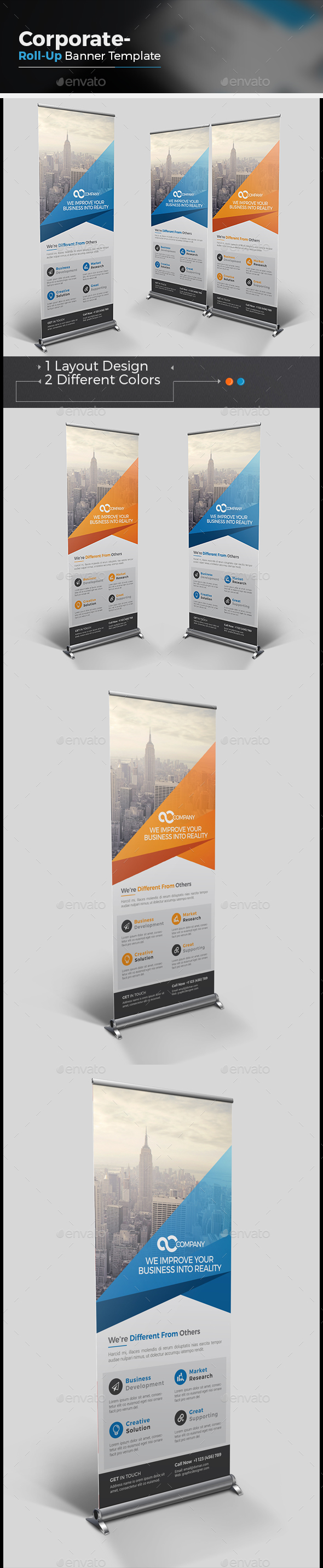 Roll-up Banner - Signage Print Templates