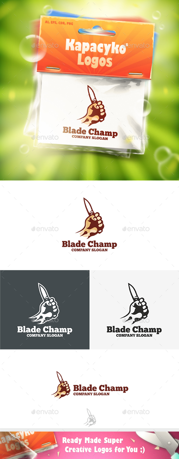 Blade Champ Logo - Humans Logo Templates