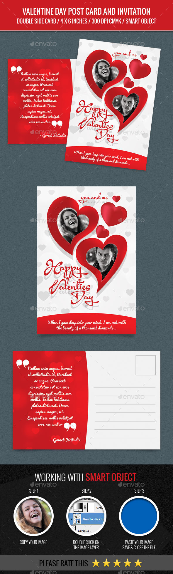 Valentine Day Post Card - Greeting Cards Cards & Invites