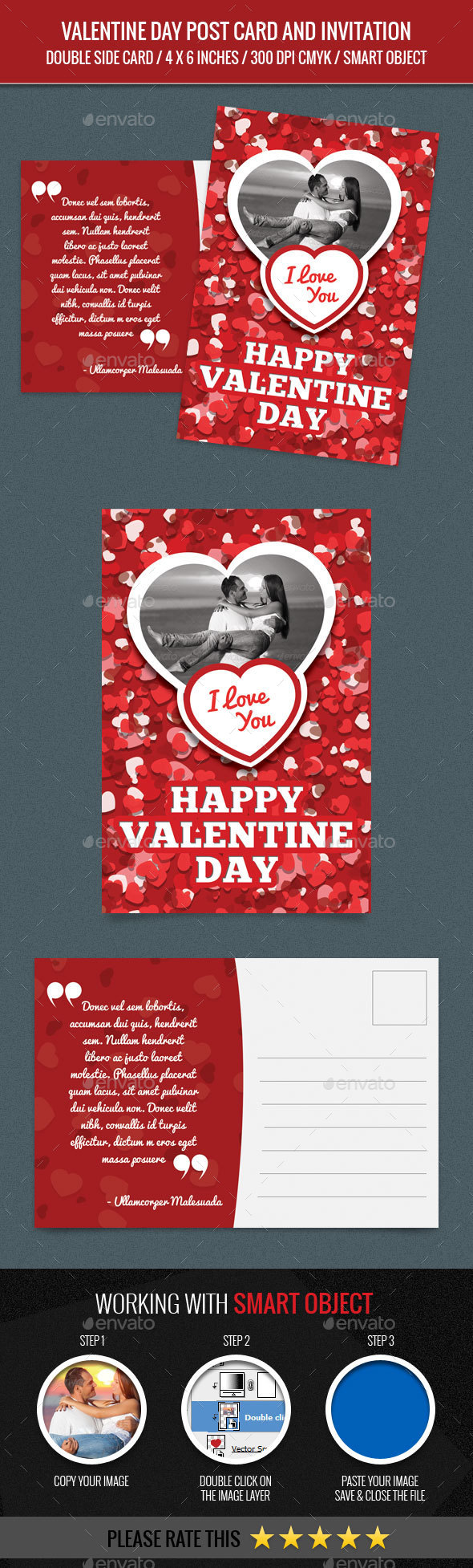 Valentine Day Post Card - Greeting Cards Cards & Invites