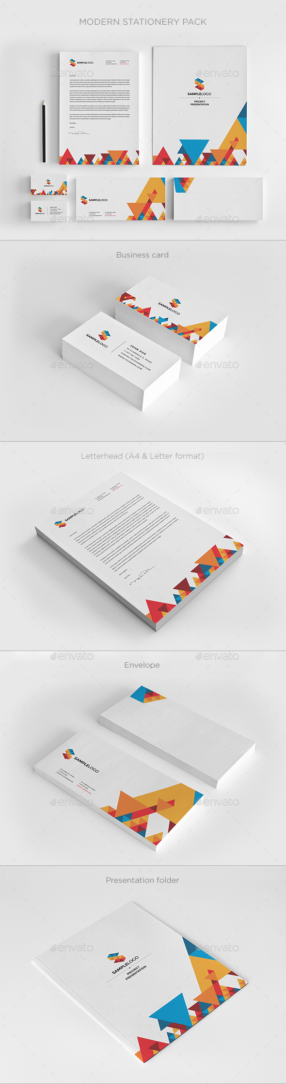 Modern Stationary Pack - Stationery Print Templates