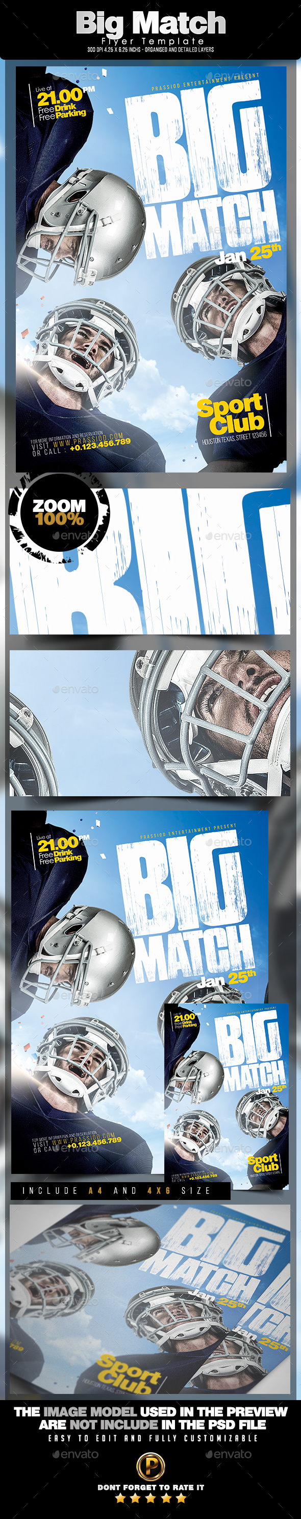 Big Match Flyer Template - Sports Events