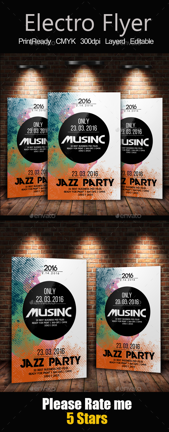 Futuristic Flyer Poster Templates - Clubs & Parties Events