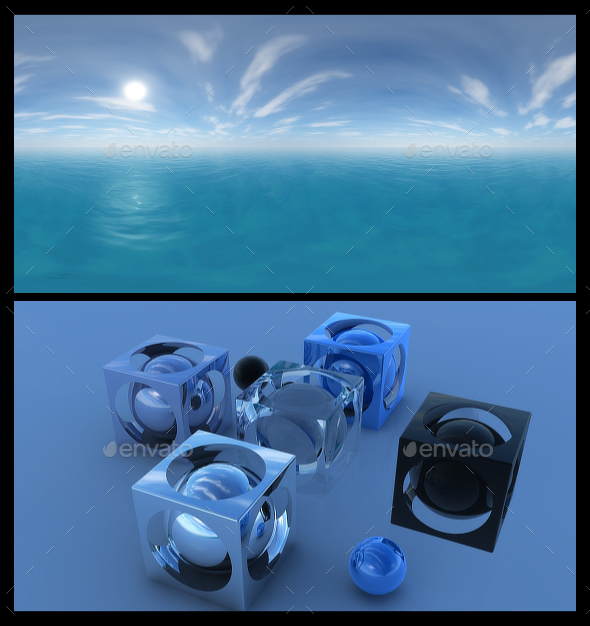 Ocean Blue Clouds - 3Docean 14472711