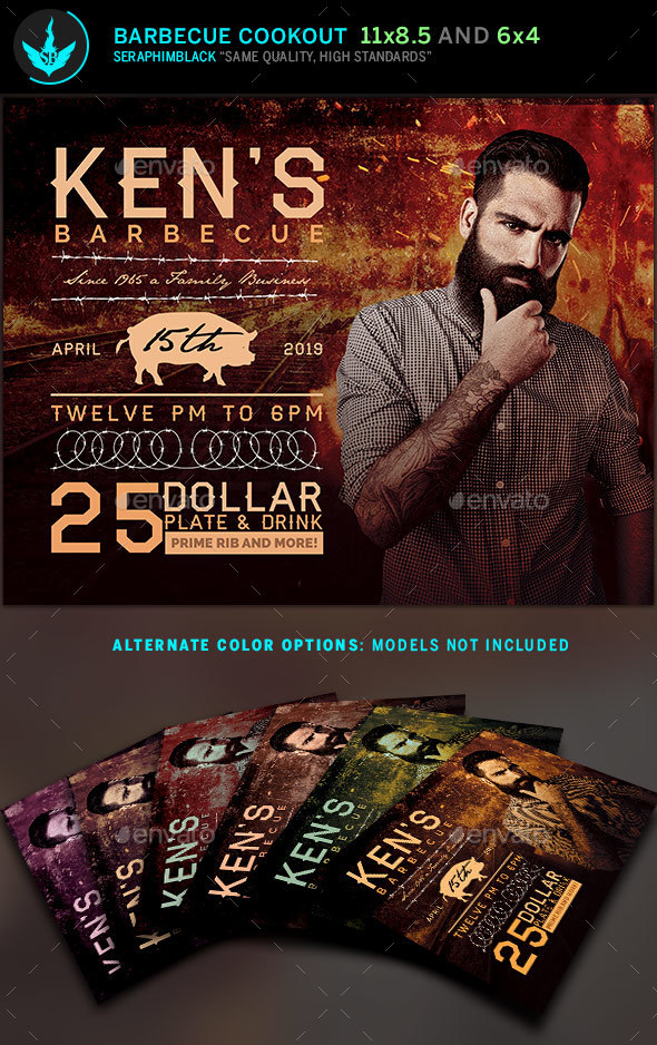 Barbecue Flyer Template - Flyers Print Templates