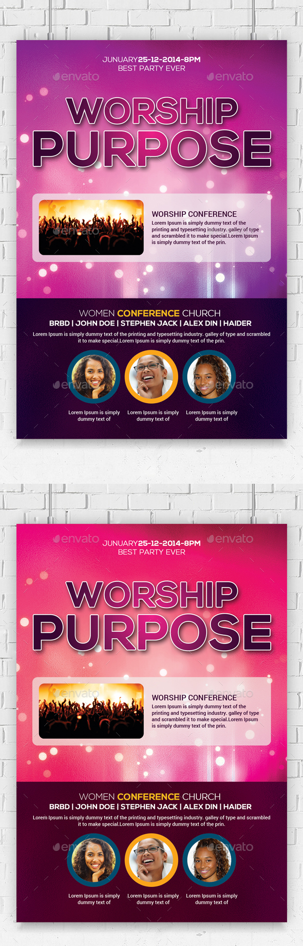The Heart of Worship Church Flyer - Church Flyers