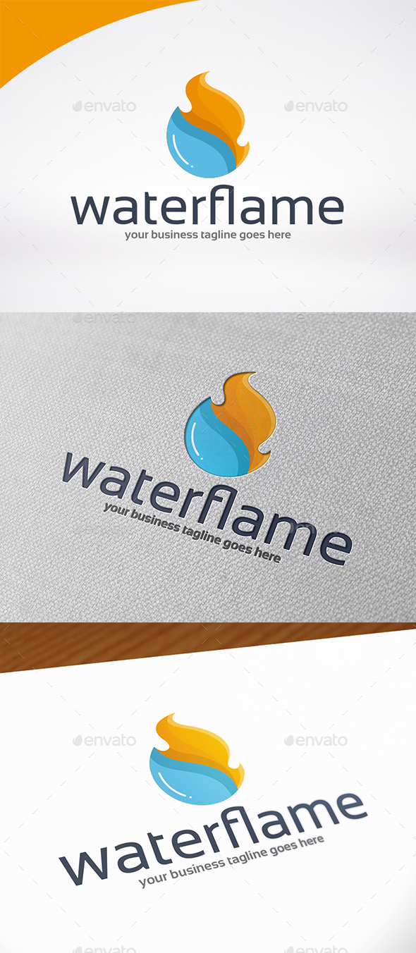 Fire Water Logo Template - Symbols Logo Templates