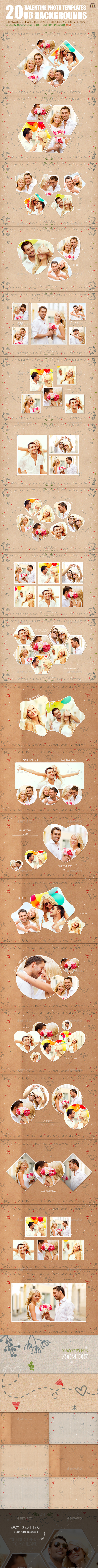20 Valentine Photo Templates - Vol.01 - Miscellaneous Photo Templates