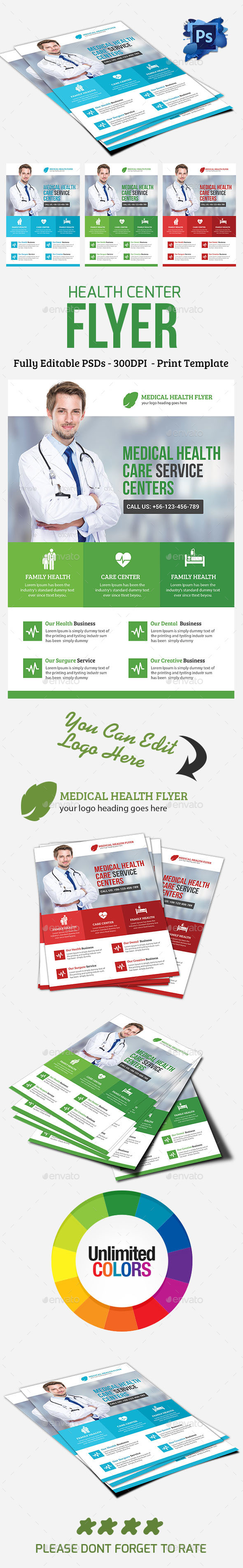 Medical Health Center - Corporate Flyers