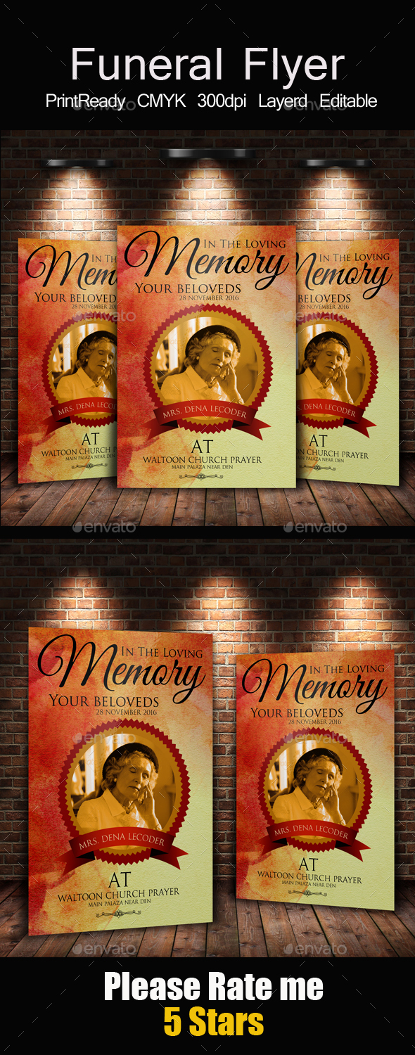 Funeral and Church Flyer Template - Church Flyers
