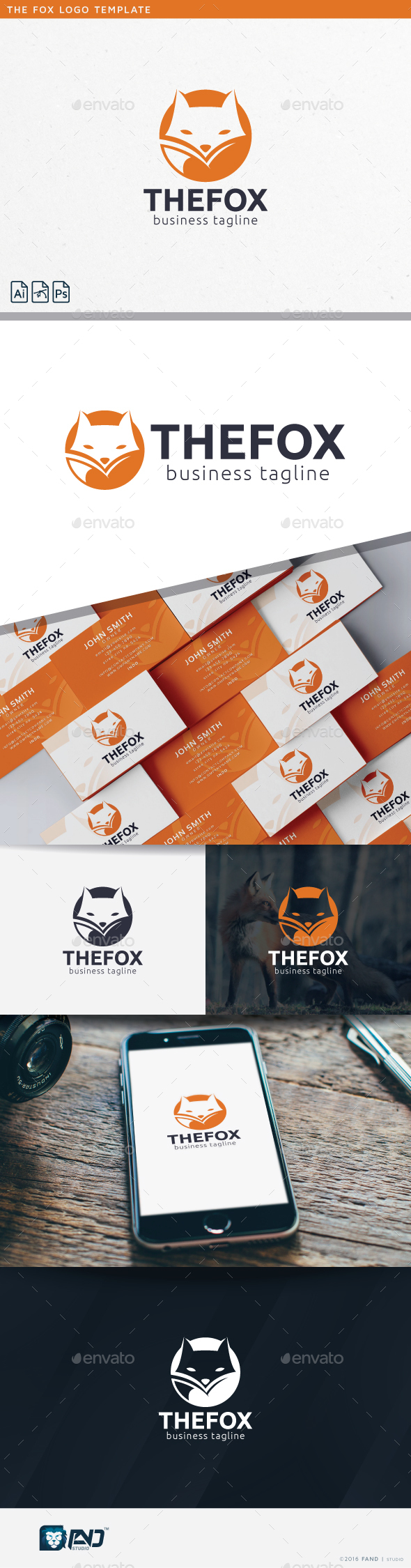The Fox - Symbols Logo Templates