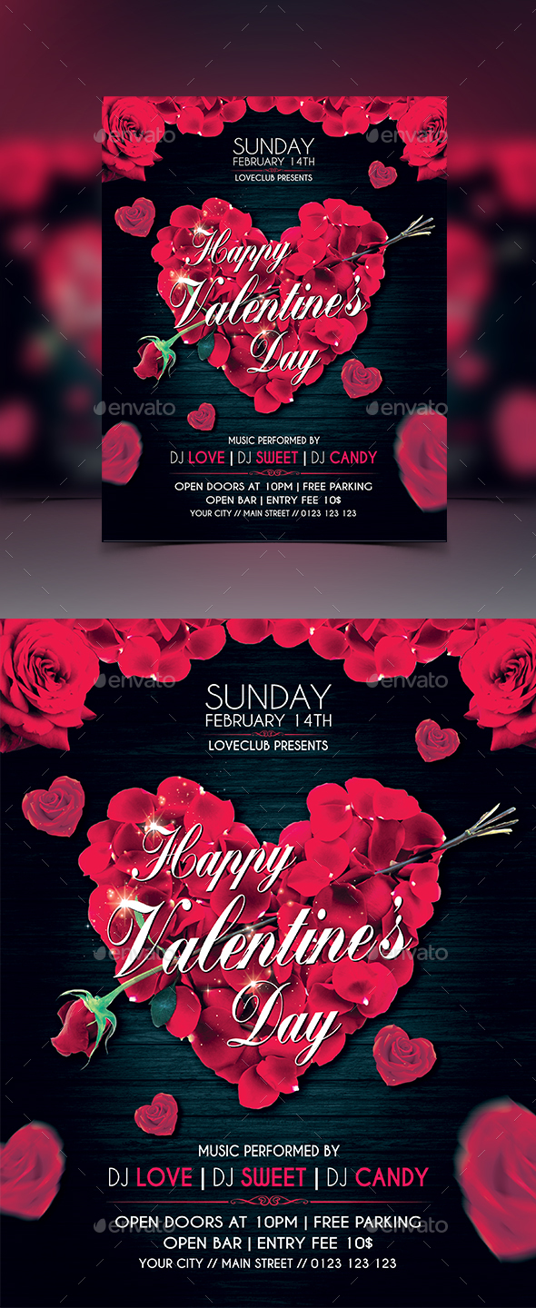 Valentine's Day Flyer - Events Flyers