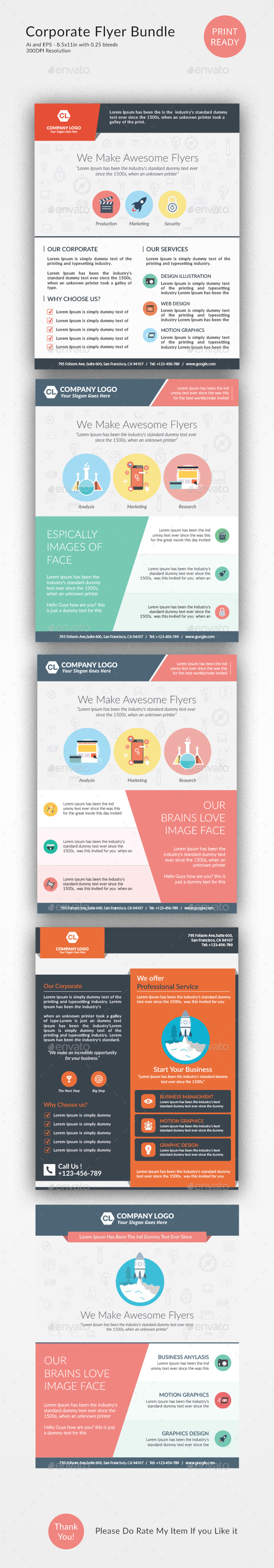 Corporate Flyer Bundle - Corporate Flyers