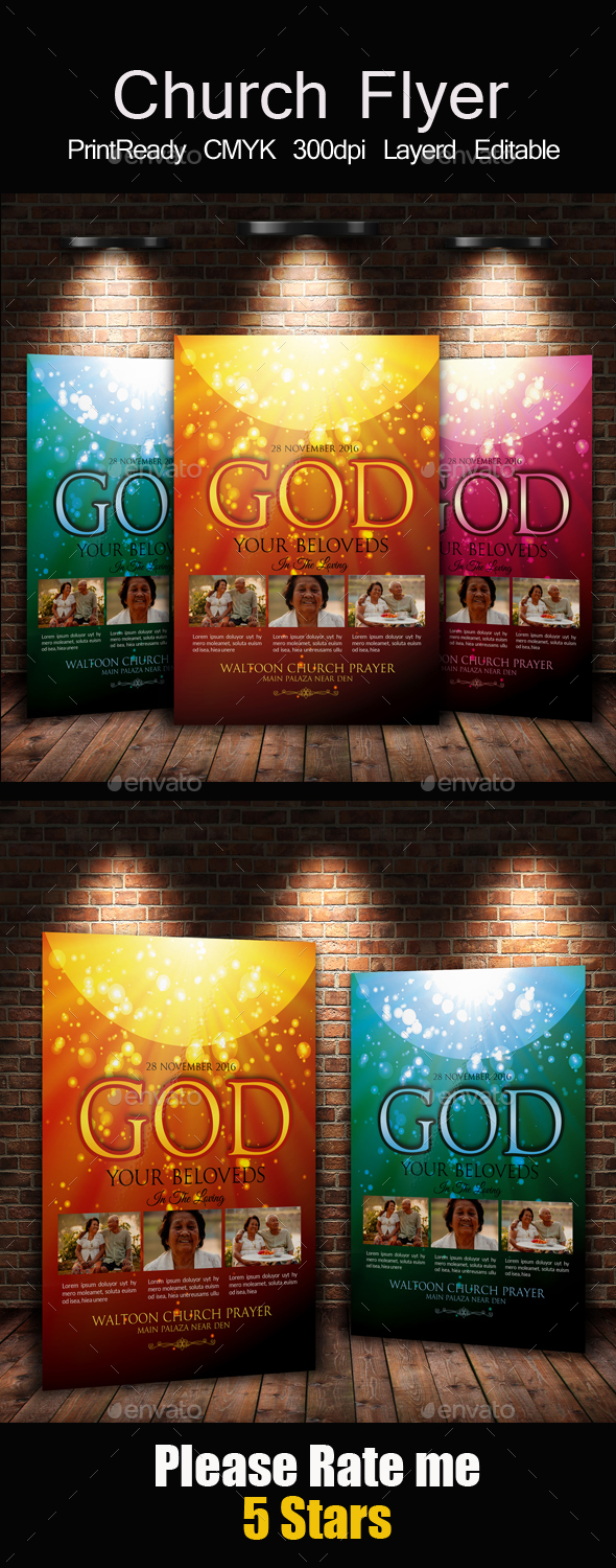 Everlasting God Church Flyer - Church Flyers