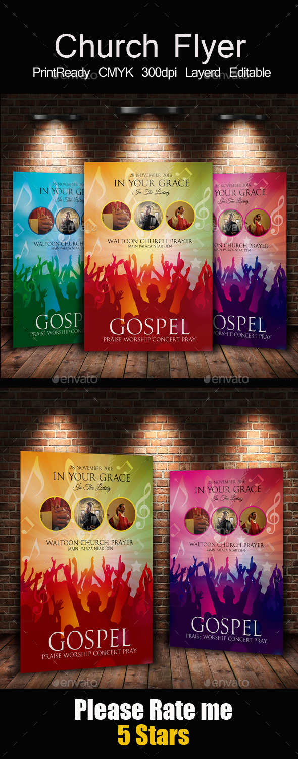 Gospel Flyer Template - Church Flyers