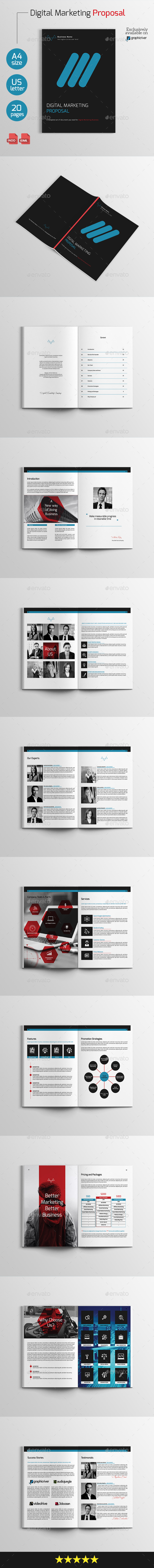 Digital Marketing Proposal - Proposals & Invoices Stationery