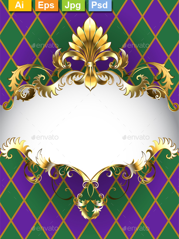 Luxury Banner Mardi Gras - Miscellaneous Seasons/Holidays