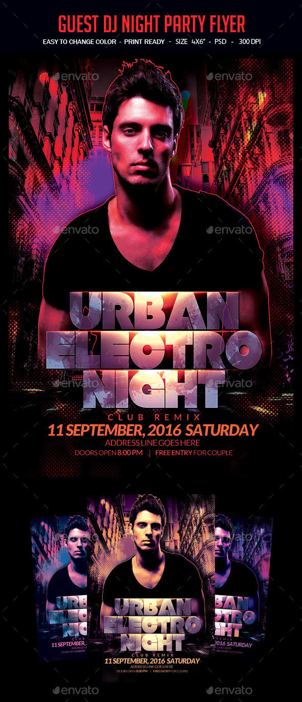 Guest Dj Party Flyer - Clubs & Parties Events