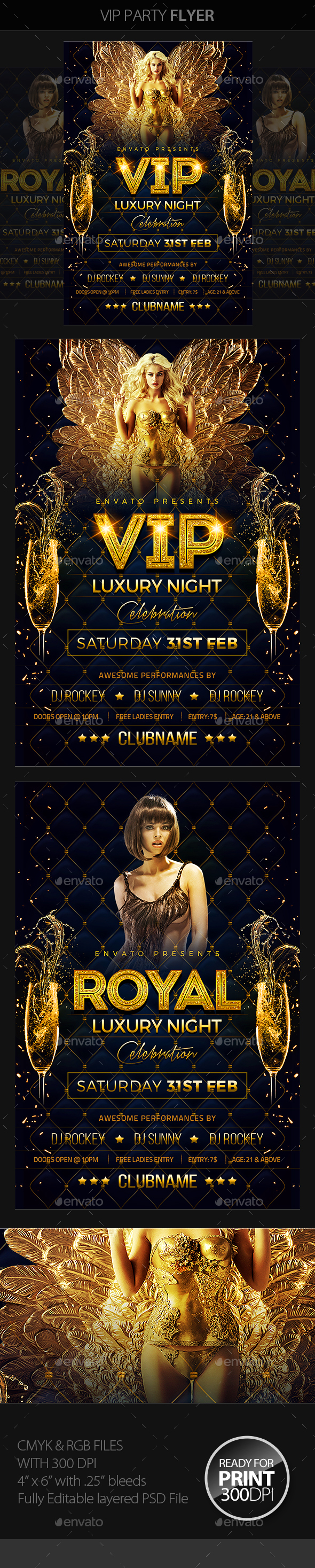 VIP Party Flyer - Clubs & Parties Events