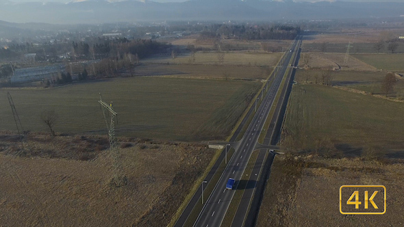 Truck Driving On Industrail Zone 2