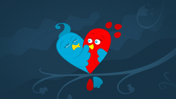 Valentine Day Cartoon Video Card