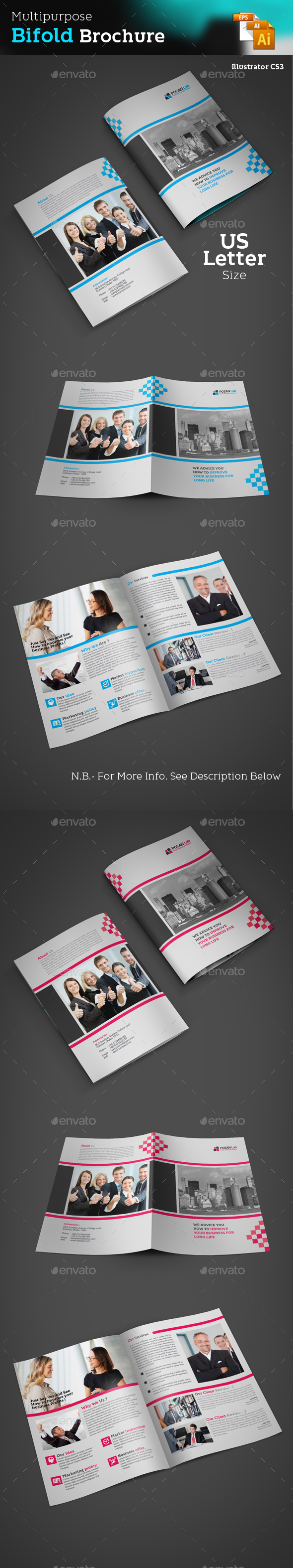Bifold Business Brochure - Brochures Print Templates