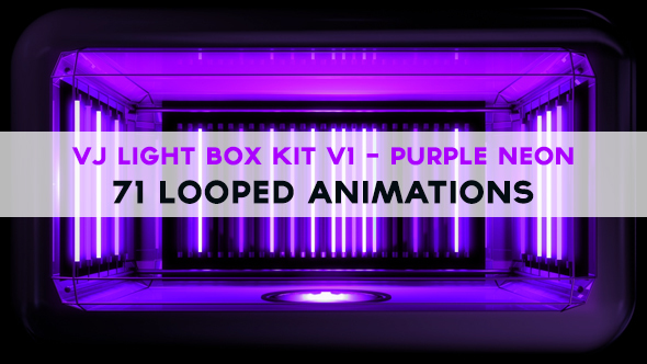 Vj Light Box Kit V1 - Purple Neon Pack