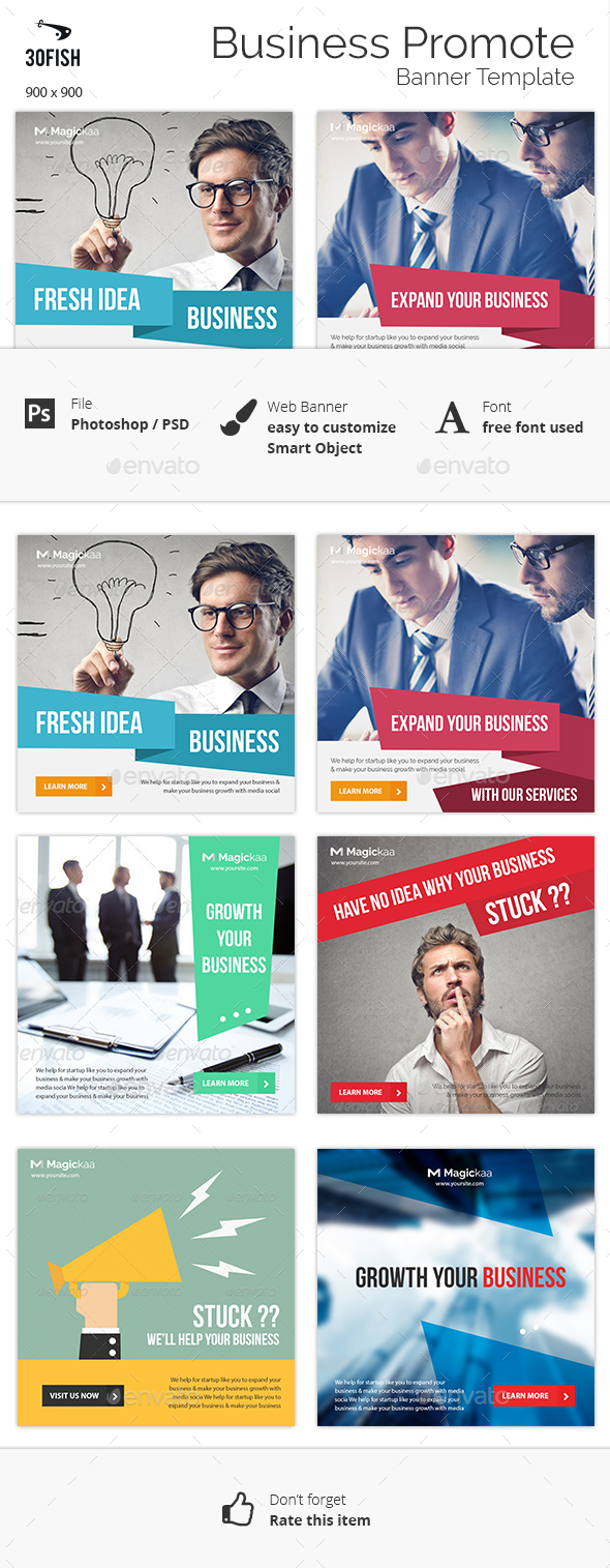 Business Promote Banner - Banners & Ads Web Elements