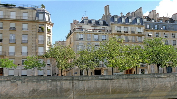 Huge Old Style Buildings on the Other Side of Paris