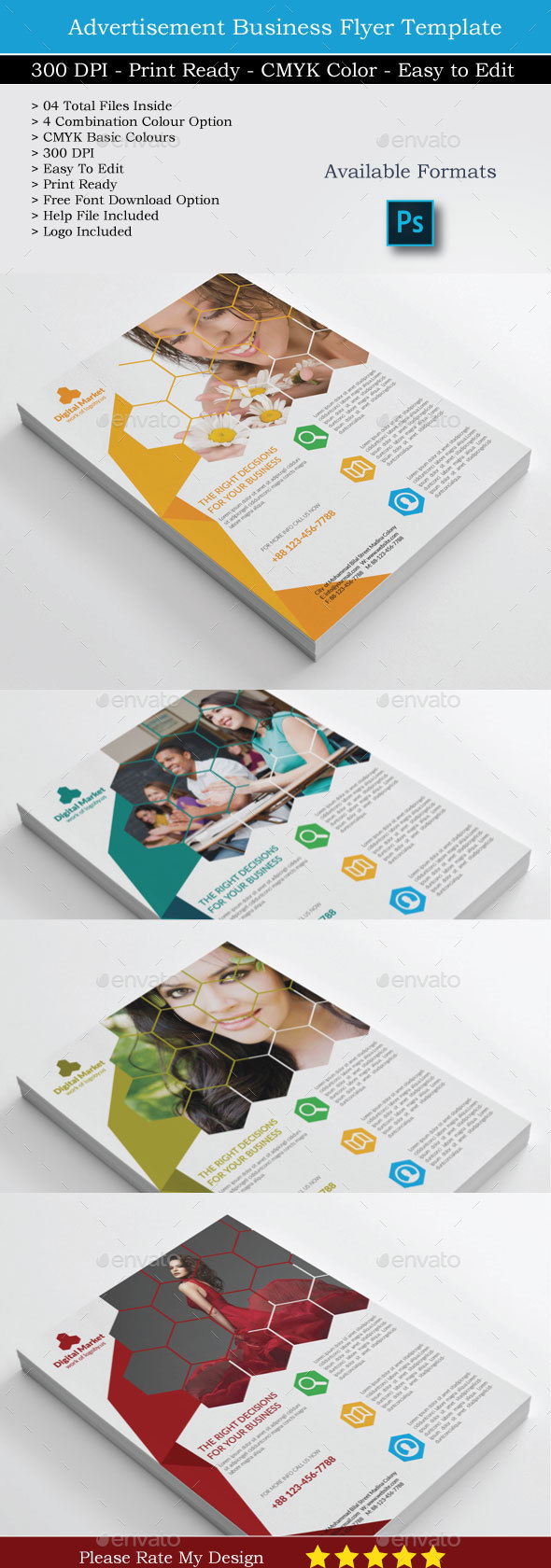 Digital Market Top Rated Corporate Flyer - Flyers Print Templates