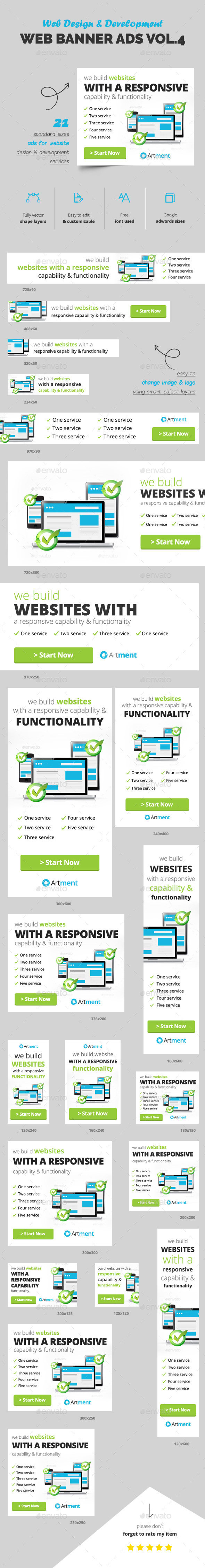 Web Design Banner Ads Vol.4 - Banners & Ads Web Elements