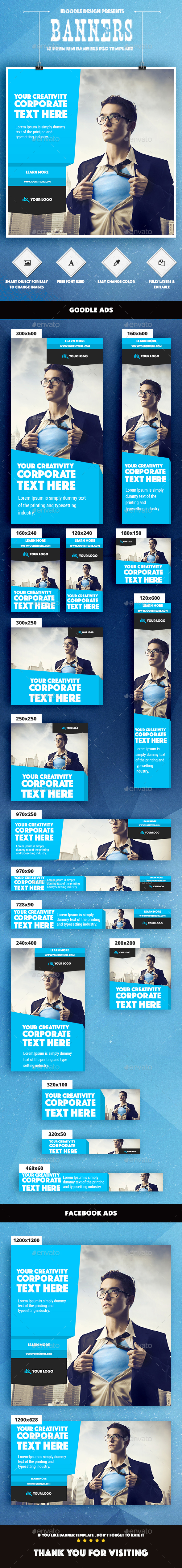 Multipurpose Banners Ads - Banners & Ads Web Elements