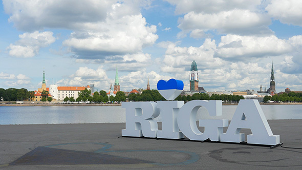 Riga Old City Center View, Latvia