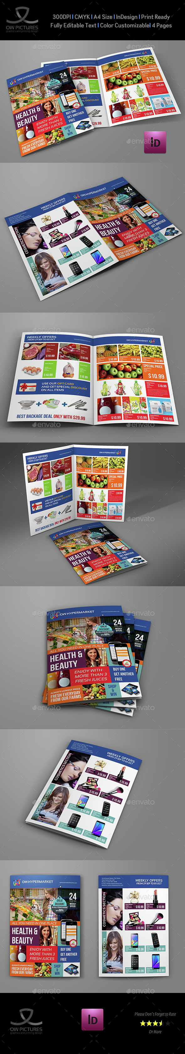 Supermarket Products Catalog Bi-Fold Brochure - Catalogs Brochures