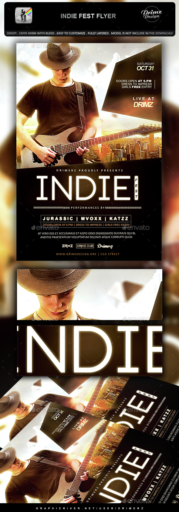 Indie Fest Flyer - Events Flyers