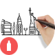60 Hand Drawn Cities & Backgrounds