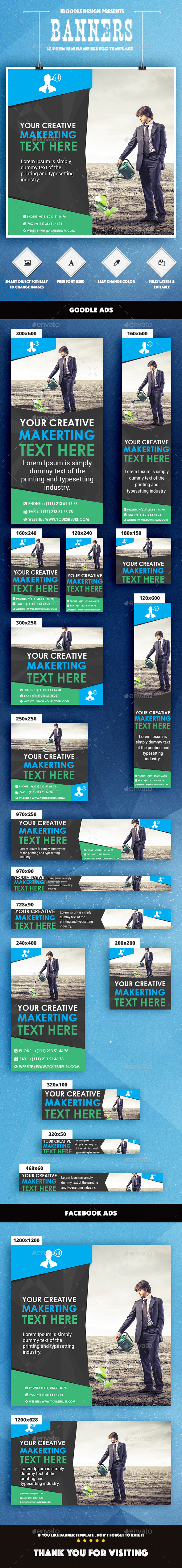 Multipurpose Banners Ads - Banners & Ads Web Elements