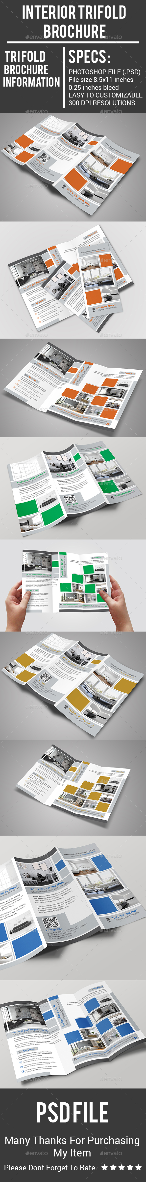 Interior Trifold Brochure - Corporate Brochures