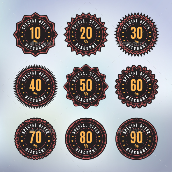 Discount Badges - Badges & Stickers Web Elements