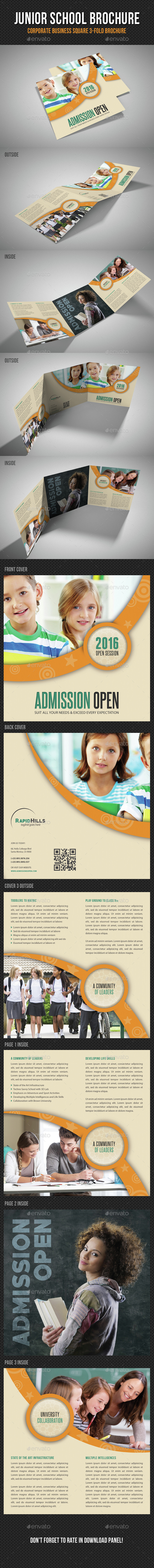 Junior School Square 3-Fold Brochure V02 - Informational Brochures