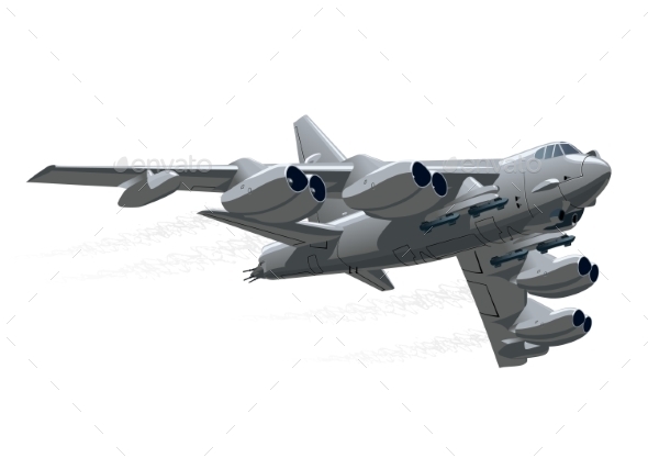 Cartoon Military Airplane - Man-made Objects Objects