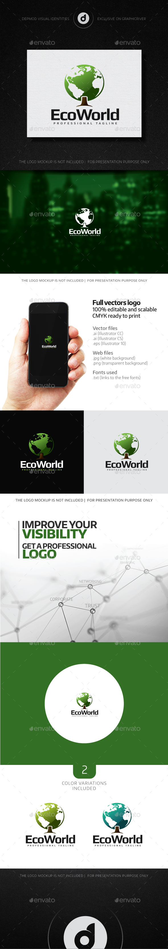 EcoWorld Logo - Nature Logo Templates